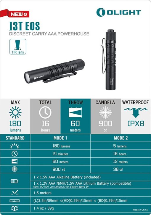 Olight I3T EOS 9