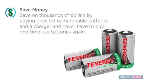 Pin sạc Tenergy RCR123A LiFePO4 400 mAh 01