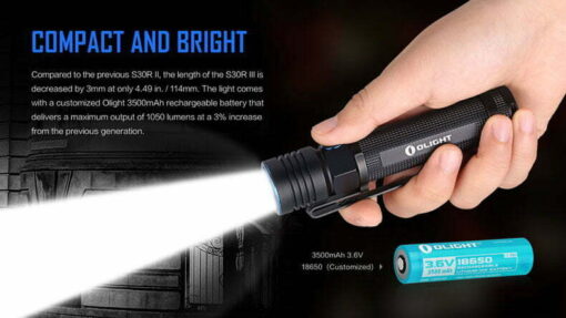 n Pin Olight S30R BATON III 1050 Lumens 15