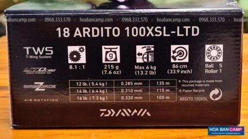 May Cau Ngang Daiwa Ardito LTD 100XSL SD 13