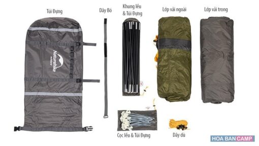 Lều 2 Người NatureHike NH19ZP013 Cloud Tourer 2 Motorcycle 18