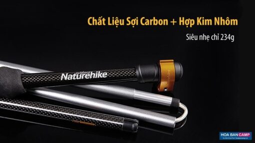 Gậy Leo Núi Tay Cầm Carbon Gấp Gọn NatureHike NH17D005-D