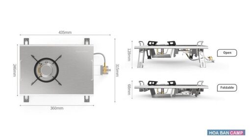Bếp Gas Glamping Để Bàn NatureHike NH20RJ001