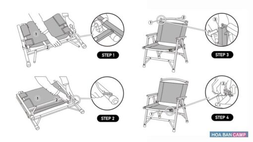 Ghế Gỗ Glamping Gấp Gọn NatureHike NH20JJ007