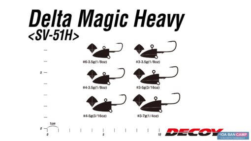 Jig Head Decoy SV 51H Delta Magic Heavy 3g5 5