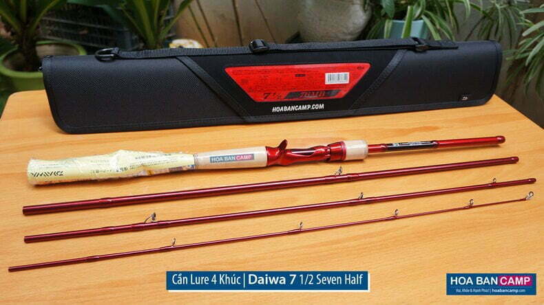 Cần Lure Daiwa 7 1/2 Seven Half | 4 Khúc - HOA BAN CAMP™