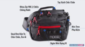 Túi Đeo Chéo Chống Nước NOEBY Graphite A