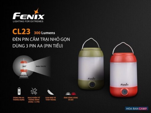 Đèn Cắm Trại Fenix CL23 - 300 Lumens