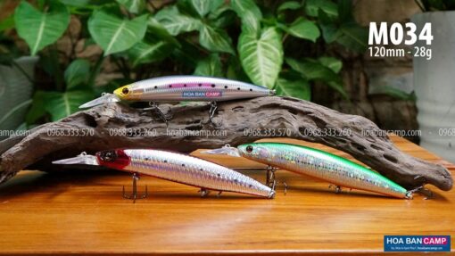 Mồi Lure Minnow FL M034 Sinking | 120mm - 28g