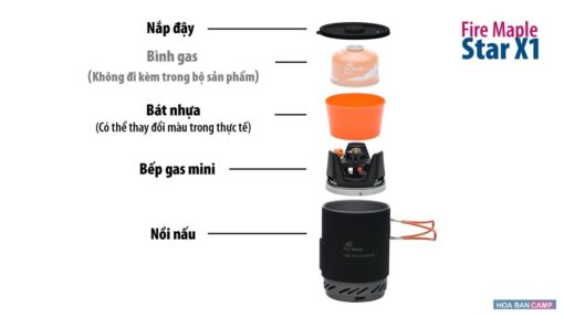 Set Nấu Ăn Solo Camping - Fire Maple Star X1