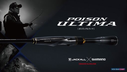 Cần Lure Jackall - Shimano Poison Ultima | Máy Ngang - 5 Khúc