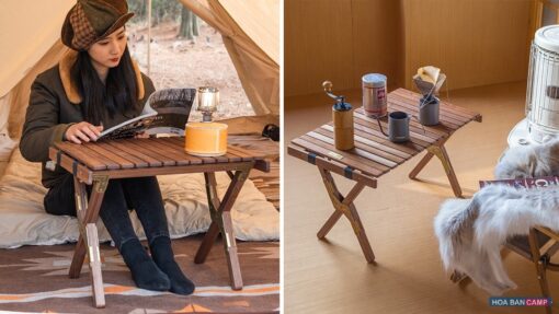 Bàn Glamping Gấp Gọn NatureHike NH21JJ001 | Gỗ Óc Chó