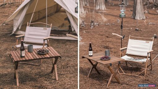 Bàn Glamping Gấp Gọn NatureHike NH21JJ001 | Gỗ Óc Chó