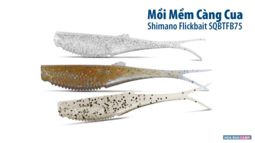 Mồi Mềm Càng Cua Shimano Flickbait SQBTFB75 | 7.5cm