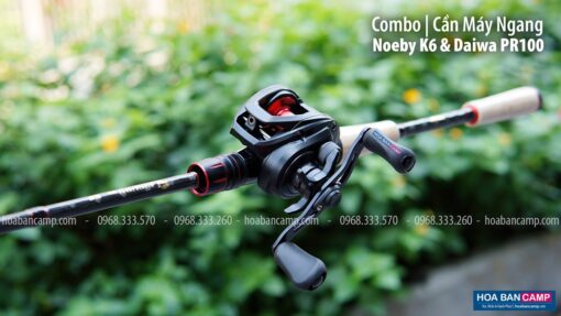 Combo can may ngang Noeby K6 Daiwa PR100