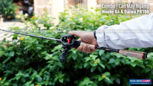 Combo can may ngang Noeby K6 Daiwa PR100