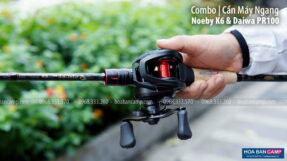 Combo can may ngang Noeby K6 Daiwa PR100