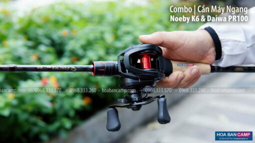 Combo can may ngang Noeby K6 Daiwa PR100