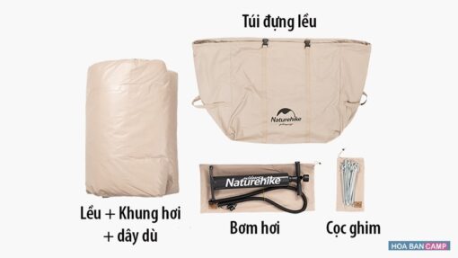 Leu gia dinh Glamping Air-Pole 6-3 NatureHike NH20ZP009