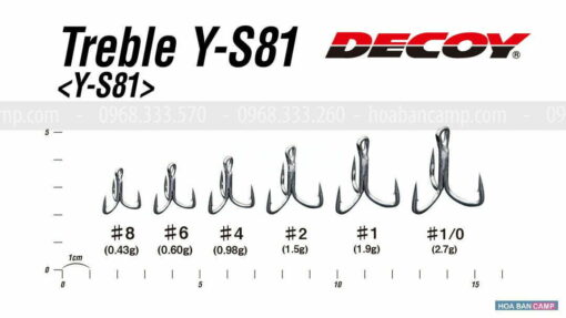 Luoi ba tieu Decoy Treble Y-S81