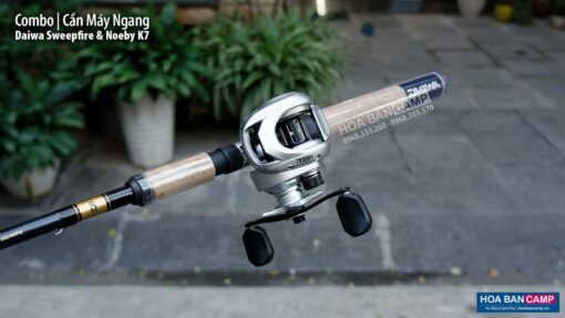 Combo | Cần Máy Ngang Daiwa Sweepfire & Noeby K7