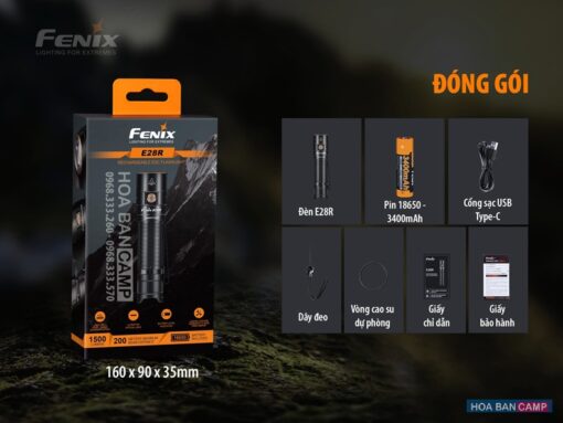 Den Pin Fenix E28R - 1500 Lumens