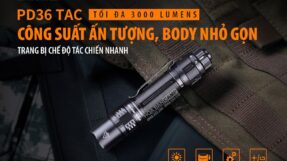Den Pin Fenix PD36 Tactical - 3000 Lumens