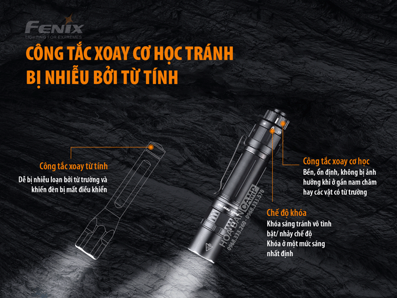 Den Pin Fenix PD36 Tactical - 3000 Lumens