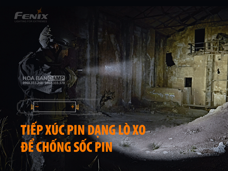 Den Pin Fenix PD36 Tactical - 3000 Lumens