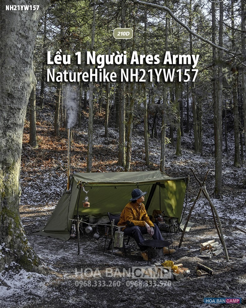 Leu 1 nguoi Ares Army NatureHike NH21YW157 210D