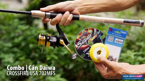 Combo Cần Máy Dọc Daiwa CrossFire USA 702MFS | 2m1