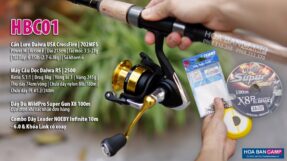 Combo can daiwa USA CrossFire 702MFS