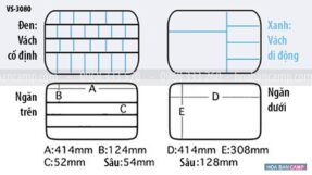 Hop dung moi va phu kien Meiho Tackle Case VS-3080