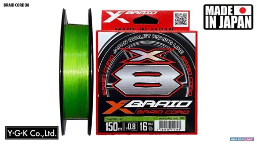 Day du YGK XBRAID BRAID CORD X8 150m