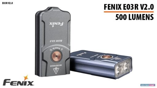 Den pin moc khoa Fenix E03R V2 500 Lumens