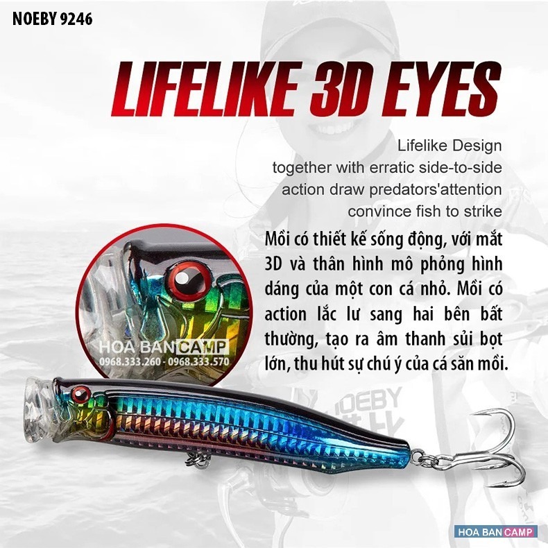 Mồi Pop NOEBY 9246 | 100mm - 19g