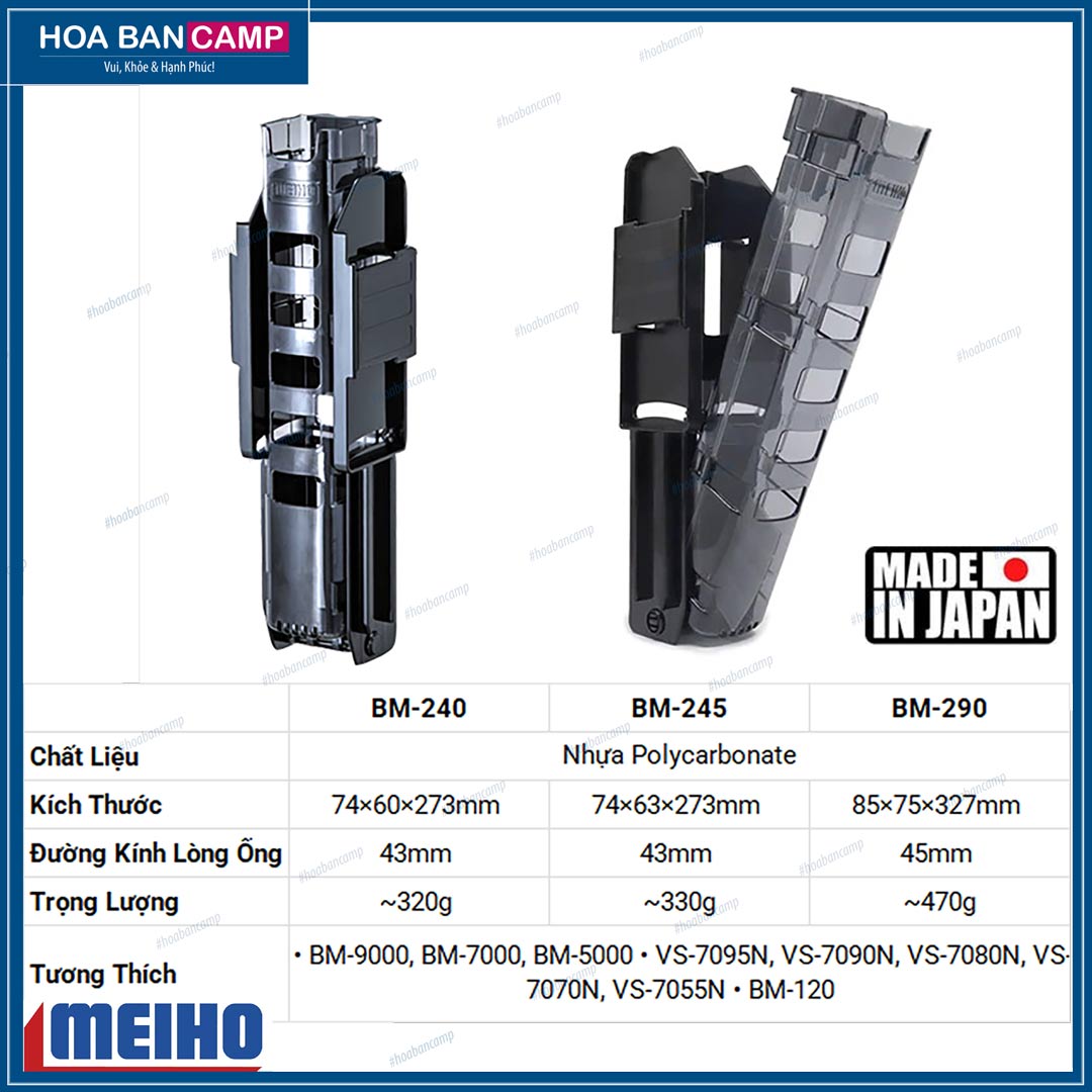 Ong cam can Meiho BM Slide BM-240-245-290