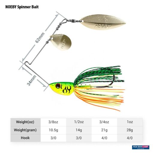 Moi Lure NOEBY Spinner Bait 14g