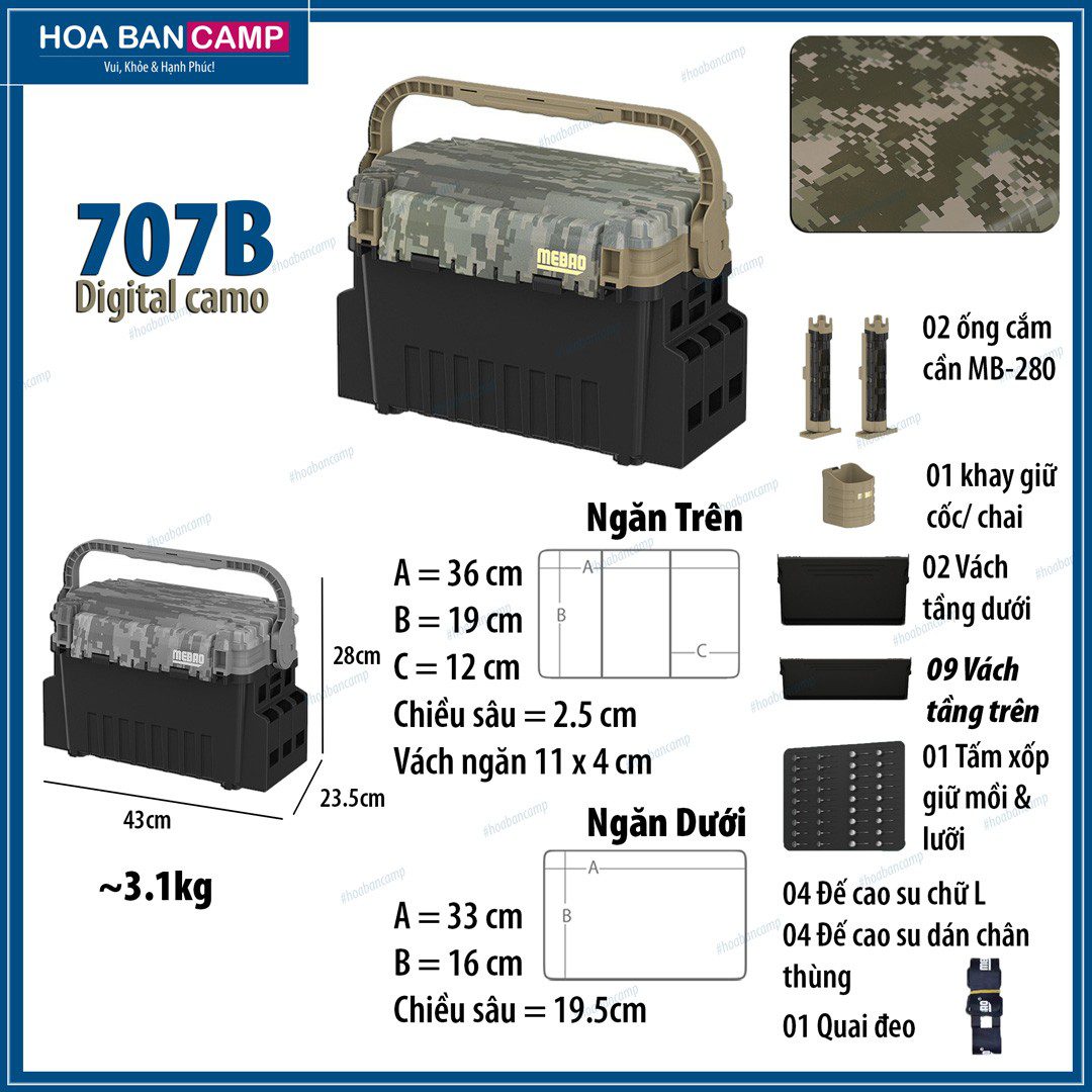 Thung MEBAO Camo Design MB705-707-709AB