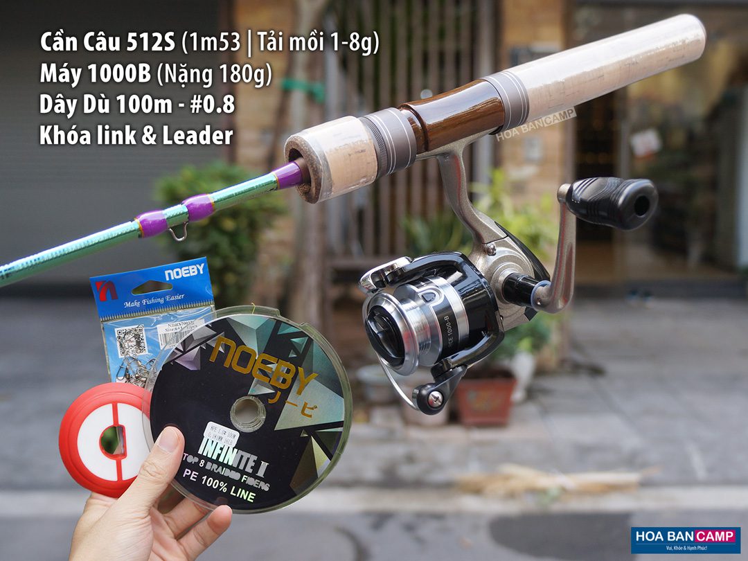 Combo Cần Máy Dọc UL Câu Suối Rock N Roll & Daiwa StrikeForce