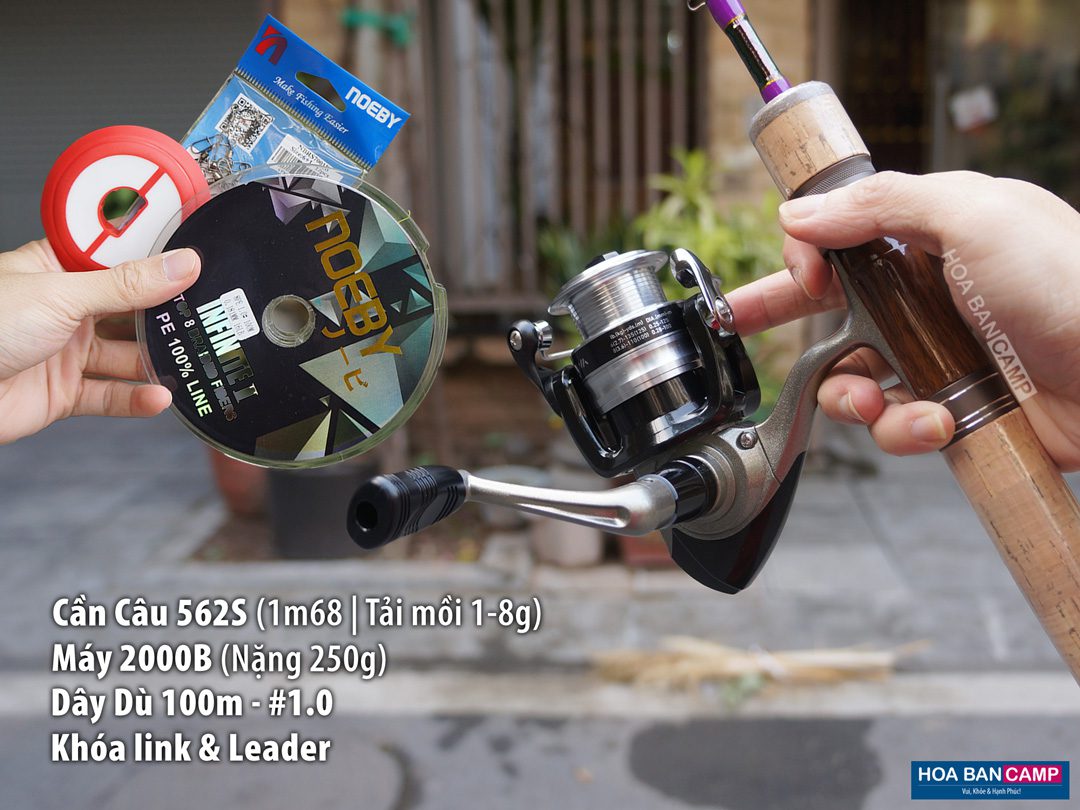 Combo Cần Máy Dọc UL Câu Suối Rock N Roll & Daiwa StrikeForce