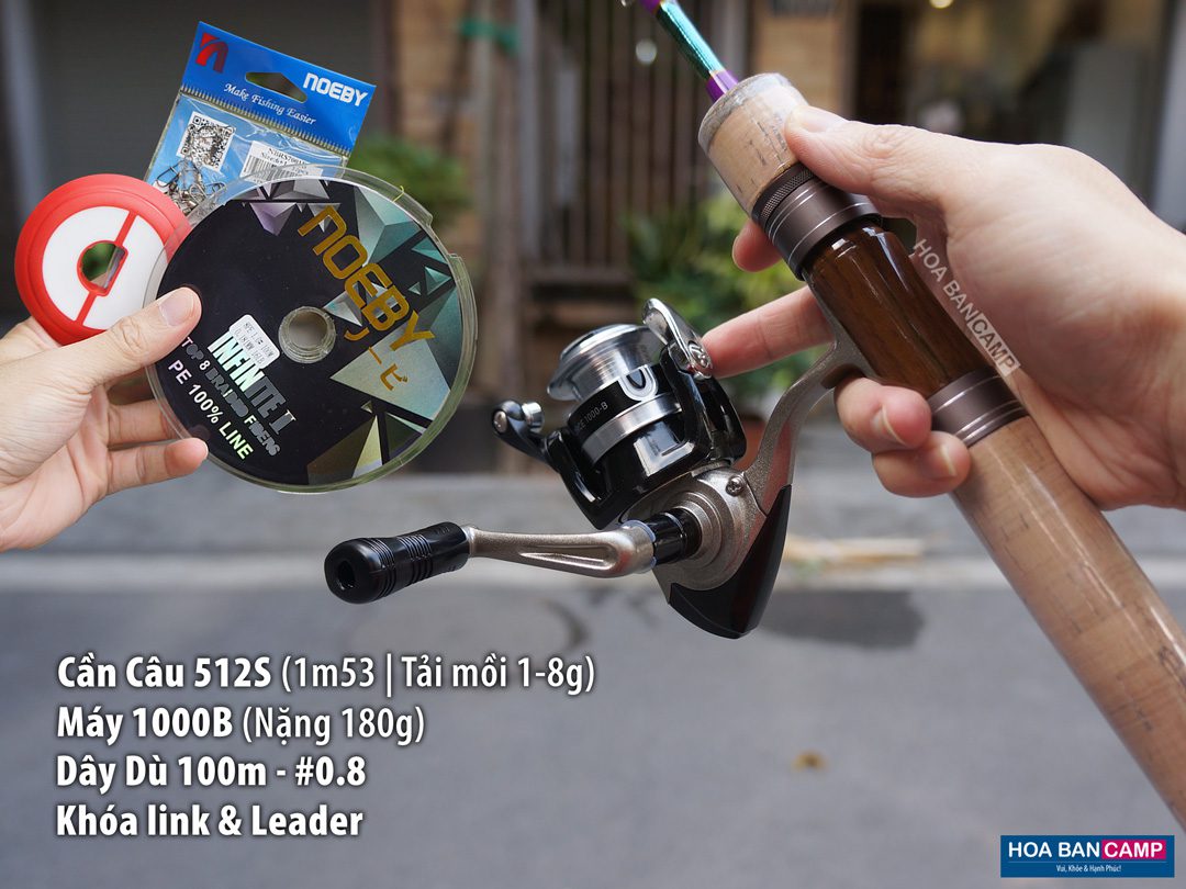 Combo Cần Máy Dọc UL Câu Suối Rock N Roll & Daiwa StrikeForce