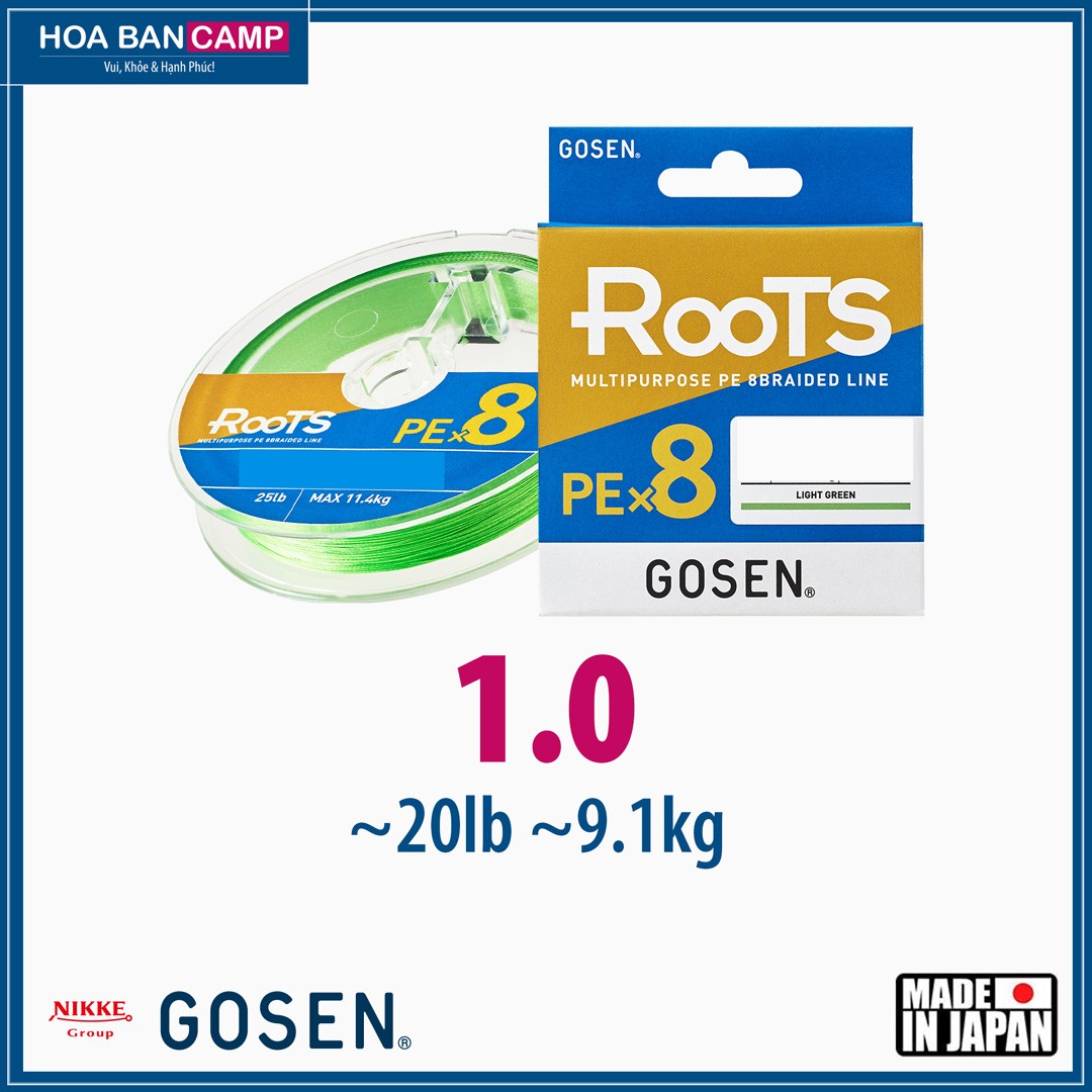 Day du Gosen ROOTS PE X8 150-200m