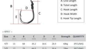 Jig Noeby Heavy Assist Hook B 3pcs