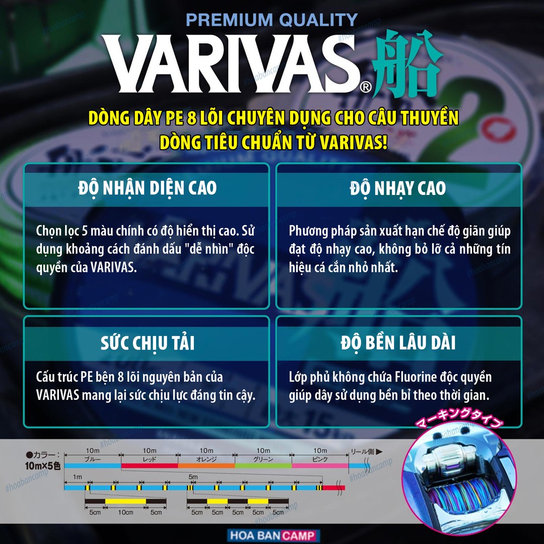 Varivas Fune PE8 5 Color