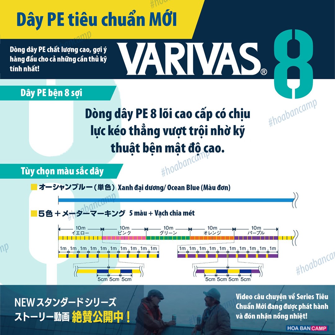 Varivas 8 Ocean Blue